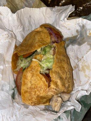 Chicken & Bacon Ranch "wrap"