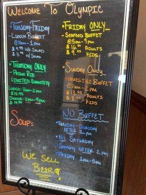 Weekly Specials