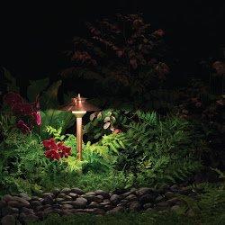 Landscaping lighting design in Omaha Nebraska.