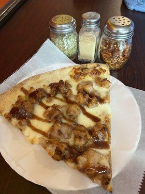 BBQ Chicken slice- good