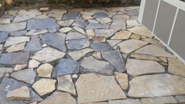 Rock patio