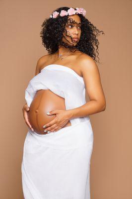 Maternity in studio