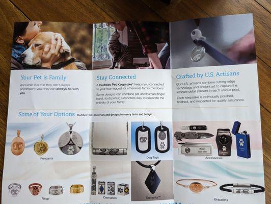 Forever jewelry able to be personalized with your own pets prints