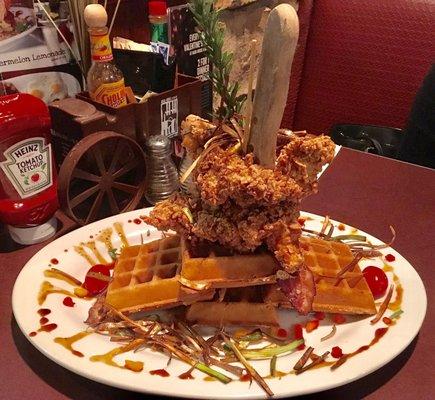 Sage Fried Chicken and Waffles