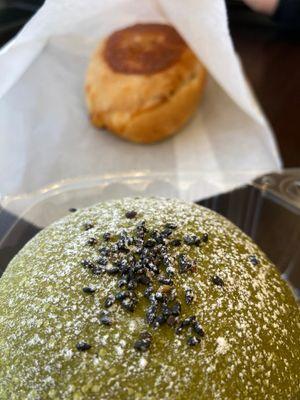 Japanini and Matcha Mochi Anpan