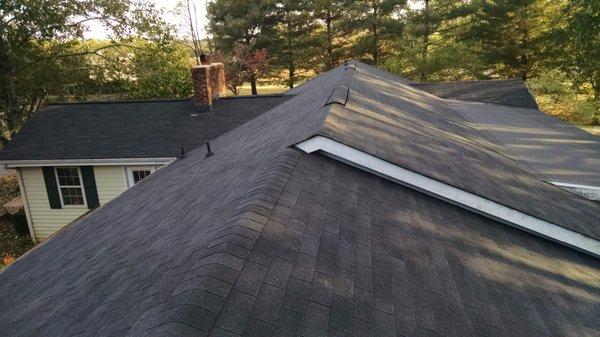 New GAF 3-tab shingle roof installed November 2016.