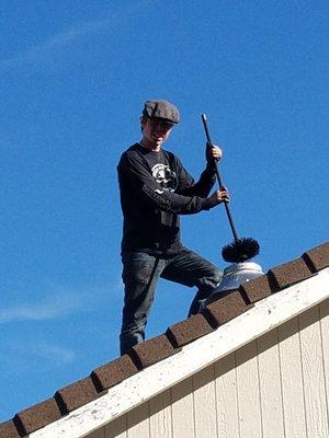 Chimney sweeping done right!