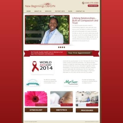 A new website designed for New Beginnings OB/GYN located in Fredericksburg, VA. Completed in 2014