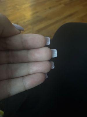 Every nail is a different length