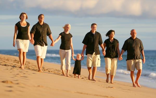 Family Beach Portrait on Maui