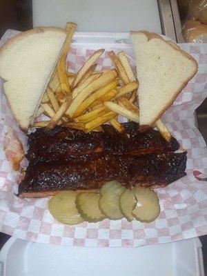 Our ribs are smoked to perfection, with a delicious Mesquite wood flavor that will have you coming back for more.