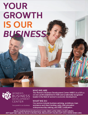 Ready to Start, Grow or Expand Your Business? Give Women's Business Development Center a Call @ 312.853.3477 x 100