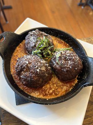 Wagyu & veal meatballs