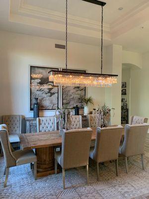 Dining room chandelier