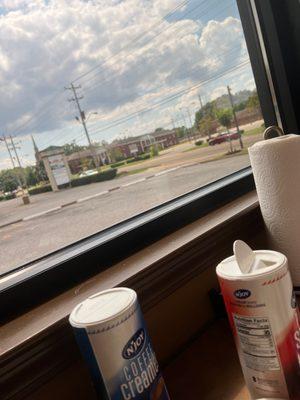 Window seat in diner