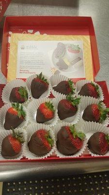 Try a box of our delicious Chocolate covered strawberries