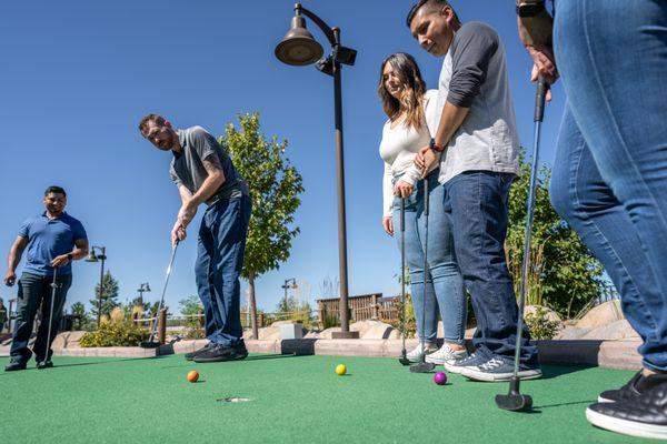 Hole lotta fun with my mini golf squad! ‍‍