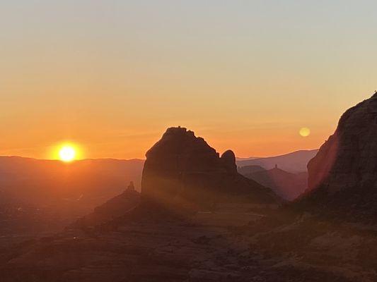 Sunset off Schnebly Trail