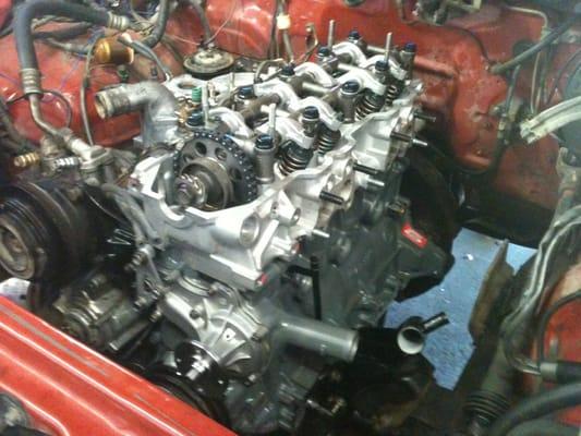 Jasper motor install on a 83 toyota 4X4