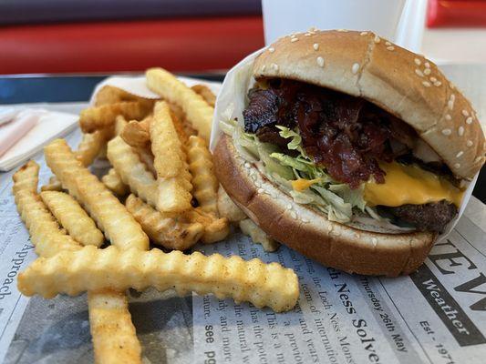 San Joaquin Burger and fries