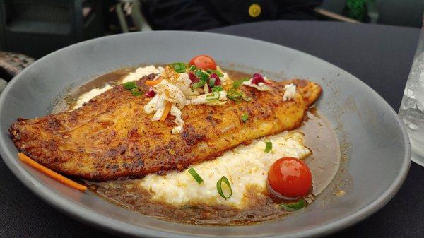 Catfish and grits