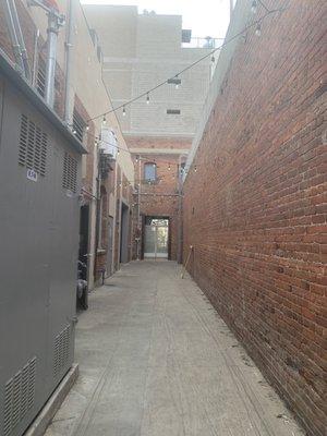 Walkway to their courtyard