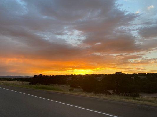 Sunset outside Espanola