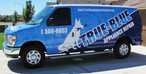 True-Blue Appliance Repair Van