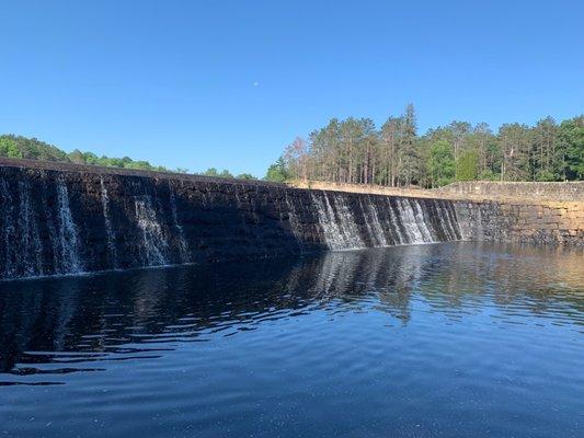 The dam seen from the rock on the way to the CCC museum.