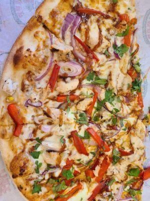 Thin Crust BBQ Chicken Pizza