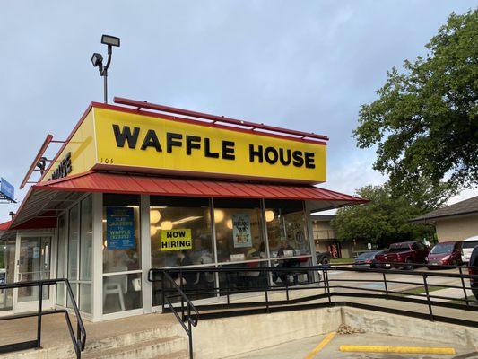 Outside, standard Waffle House