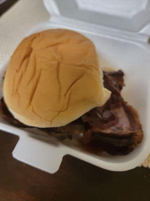 Brisket sandwich