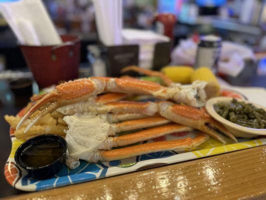 Crab legs, corn, and green beans! Yumm! You don't need butter or Old Bay seasoning! 11/10/2024