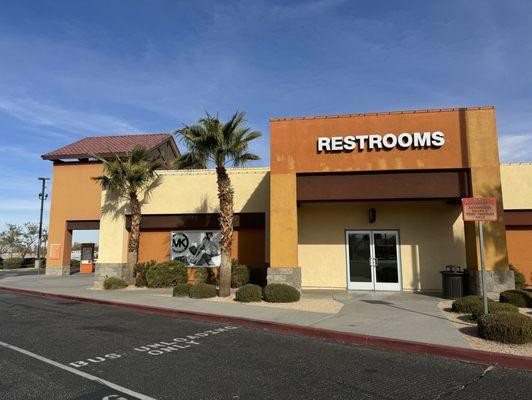 Easy access clean bathrooms at the outlets!