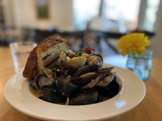 Steamed Mussels & Clams