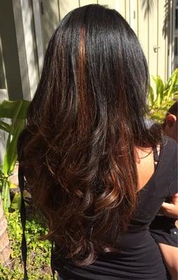 Ombré highlights