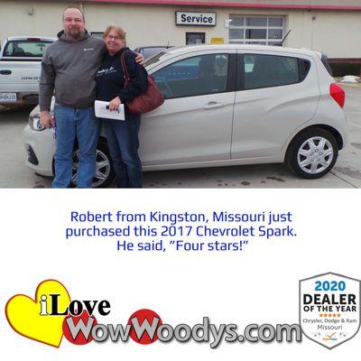 Congratulations to Robert on purchasing this 2017 Chevrolet Spark!