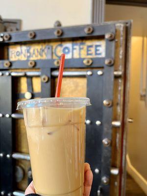 Brown sugar almond iced latte