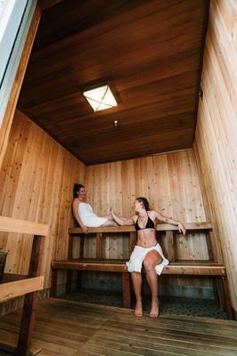 Sauna in both the men's and women's locker rooms