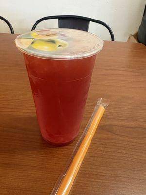 Strawberry bubble tea