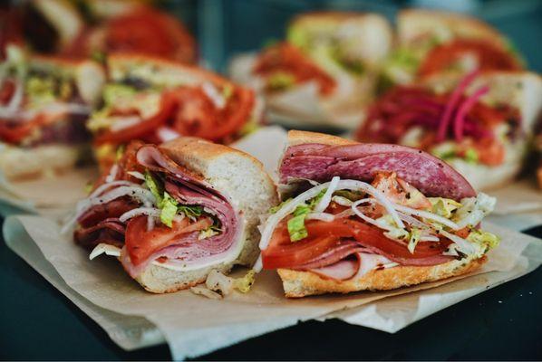 Italian Hoagie made fresh with easy tiger rolls