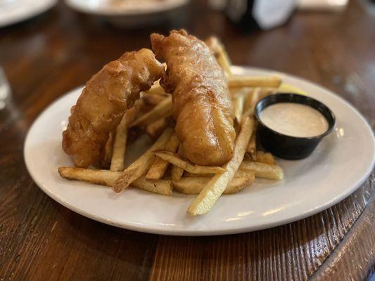 Fish and Braveheart Fish & Chips (lunch portion)