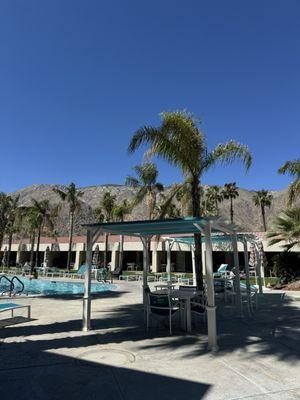 Gazebo in pool area