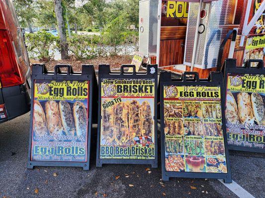 World Famous Egg Rolls on a recent visit to Vero Beach.