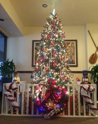 Lobby During Christmas Season