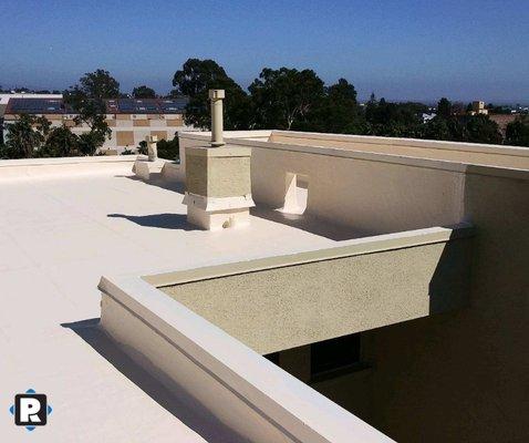 A commercial flat roofing project the Preman Roofing team completed for a San Diego client. Make sure to call us today for a FREE Quote.