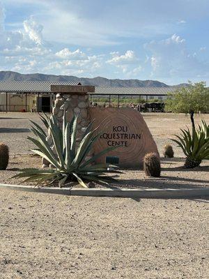 Entrance to stables 8/11/23