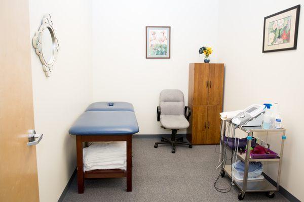 Private physical therapy treatment rooms