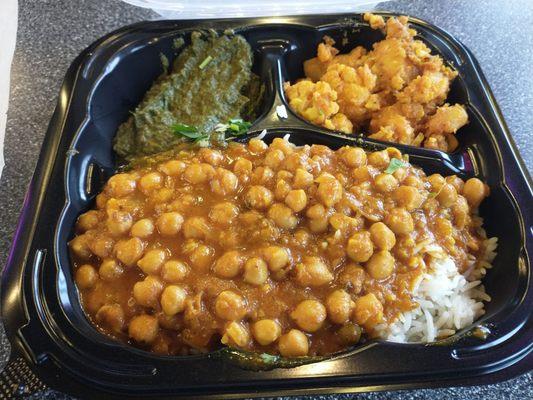 Vegan thali platter.