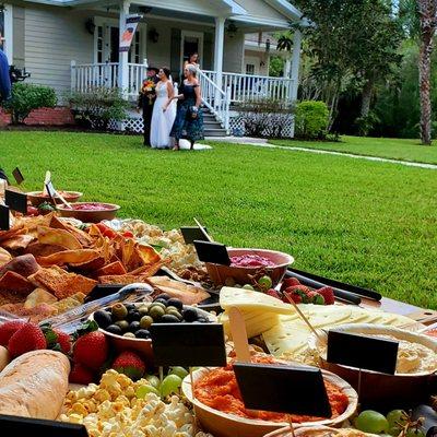 Café You Caters! Check out this wedding charcuterie spread.